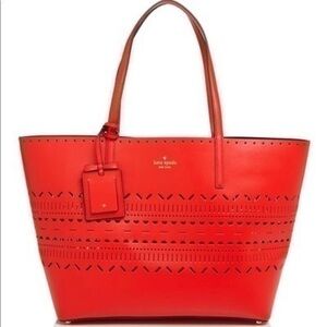 Kate spade medium harmony Lillian court in cherry liqueur.